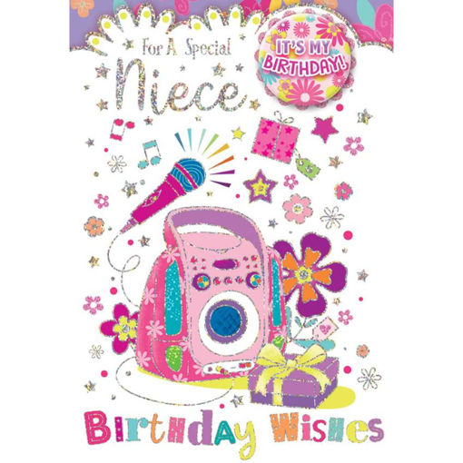 Picture of SPECIAL NIECE BIRTHDAY BADGE CARD